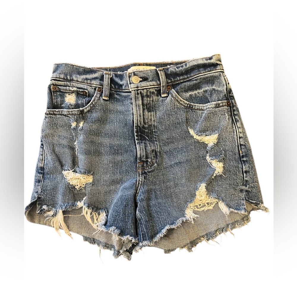 Women’s Abercrombie & Fitch Curve Love 4 In. High Rise Mom Short in Size 4 (27)